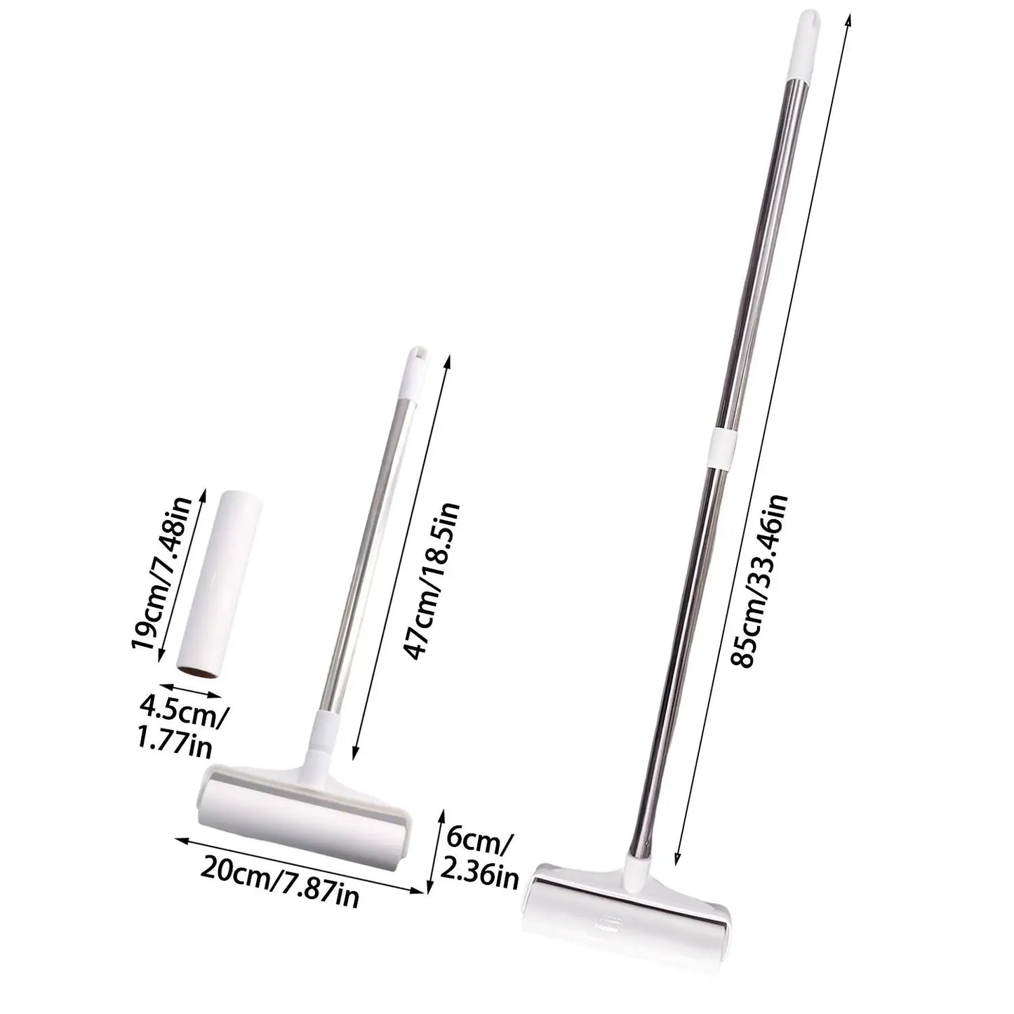 Clothes Bed Lint Remover Tool Large Cleaning Lint Roller With Long Handle For Car Seats Removes lint From Clothes