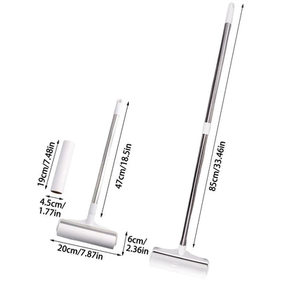 Clothes Bed Lint Remover Tool Large Cleaning Lint Roller With Long Handle For Car Seats Removes lint From Clothes