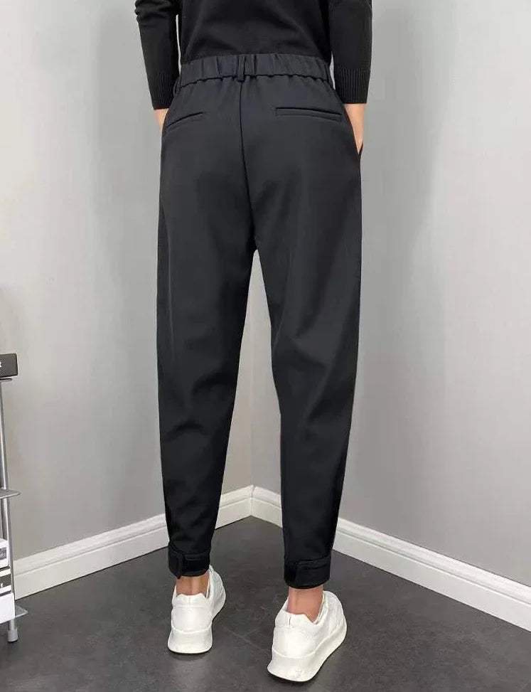 9 Cropped Office Male Suit Trousers Plus Big Size Men's Summer Pants Work Cheap High Quality Designer Clothes Elegant Tailoring