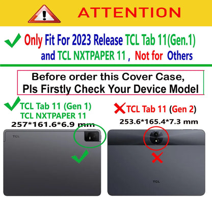 Case forTCL NXTPAPER 11(Model:9466X)/ TCL Tab 11 (Gen 1) (Model: 9166g) tablet protective case, portable, all inclusive