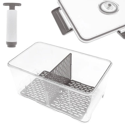 Bread Box Rectangular Airtight Bread Storage Container Bread Keeper Time Recording Bread Holder with Vacuum Pump for Kitchen New