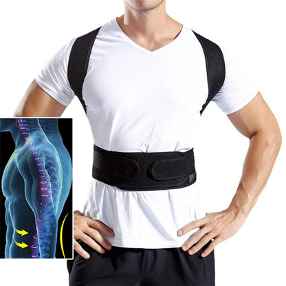 Posture Corrector for Men and Women Back Posture Brace Clavicle Support Stop Slouching and Hunching Adjustable Back Trainer