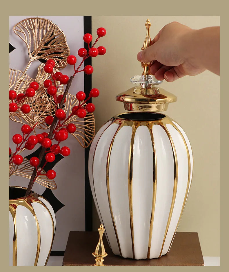 General's Universal Jars Storage Jar Light Luxury Ceramic Vase Craft Ornaments Middle Eastern Home Decor and Decor Items Bottles