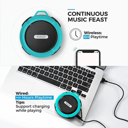 Waterproof Bluetooth Speaker Portable Outdoor Mini Wireless Speakers for Music Player Powerful Sound Box Handfree TF Subwoofer