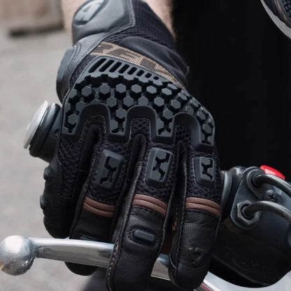 New REVIT Desert 3 PRO motorcycle riding gloves made of genuine leather, breathable, touch screen, and anti fall gloves