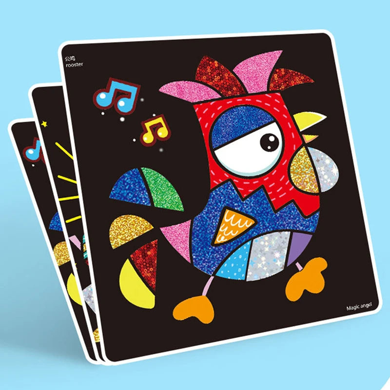 Magical Painting Art Stickers Handmade DIY Student Transfer Sticker Office Cultural Educational Supplies Cartoon Colorful TMZ