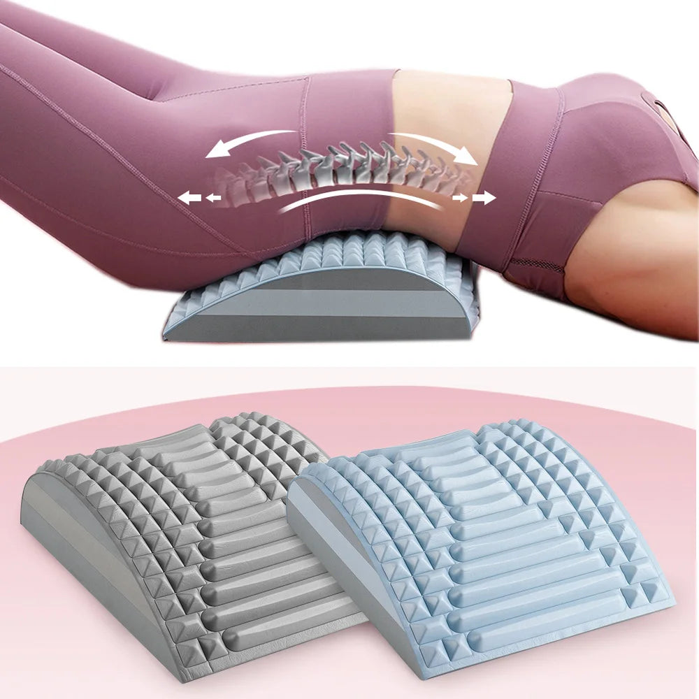 Neck & Back Stretcher Back Neck Cracker for Lower Back Pain Relief Refresh Back Stretcher Waist Relaxation Yoga Stretcher