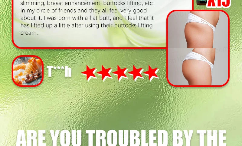 Sexy body care, silky, plump and elastic