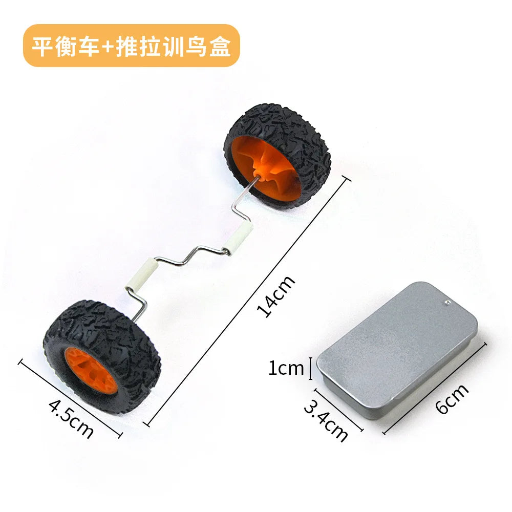 Parrot Training Balancing Bike Toy Interactive Row Roller Bird Cage Toy Cockatiels Training Birds Cage Sports Supplies