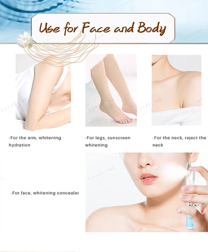 BB Whitening Spray Skin Brightening Moisturizing BB Cream Face Foundation Nourishing Skin Care Beauty Cosmetics