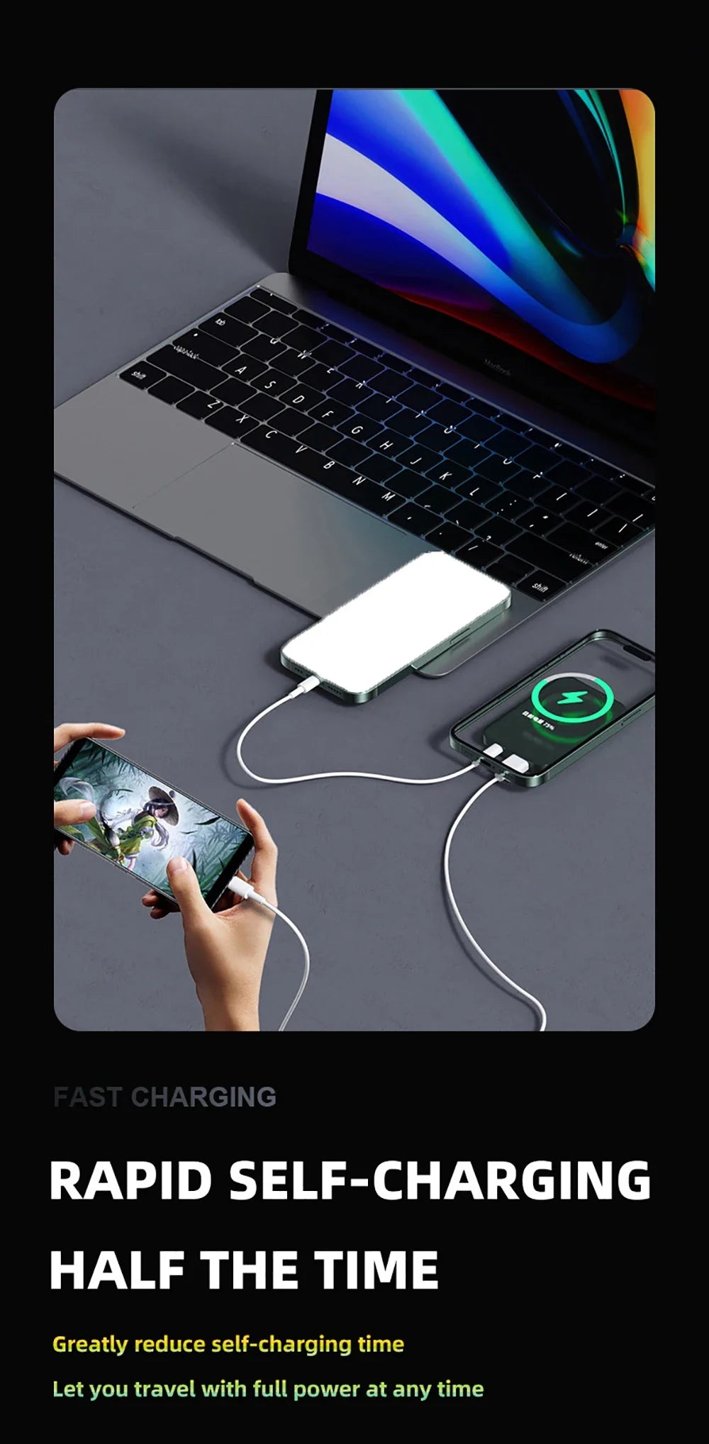 22.5W Magnetic Power Bank Wireless Fast Charging Portable Charger External Auxiliary Spare Battery for IPhone Magsafe Powerbank
