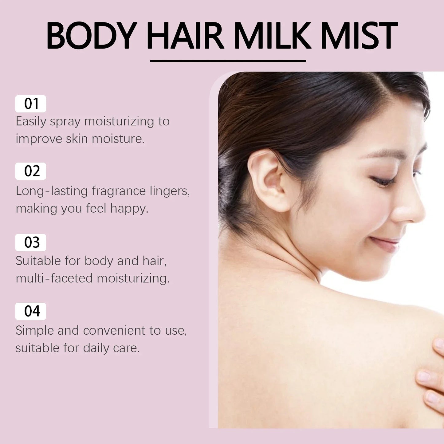 Original Body Moisturizing Spray Prevent Dry Skin Hair Lasting Fragrance  Improve Dry Rough Nourishing Face Body Skin Care 100ml