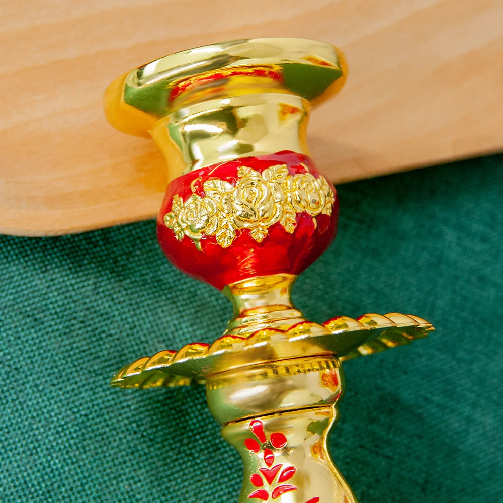 HT Religion Handhold Candle Holder Church Decor Single Candlestick Orthodox Church Supplies Religious Rituals Accessory