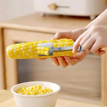 Stainless Steel Corn Planer Ergonomic Handle Corn Peeler Peel, Separate & Enjoy Fresh Corn with Minimal Effort