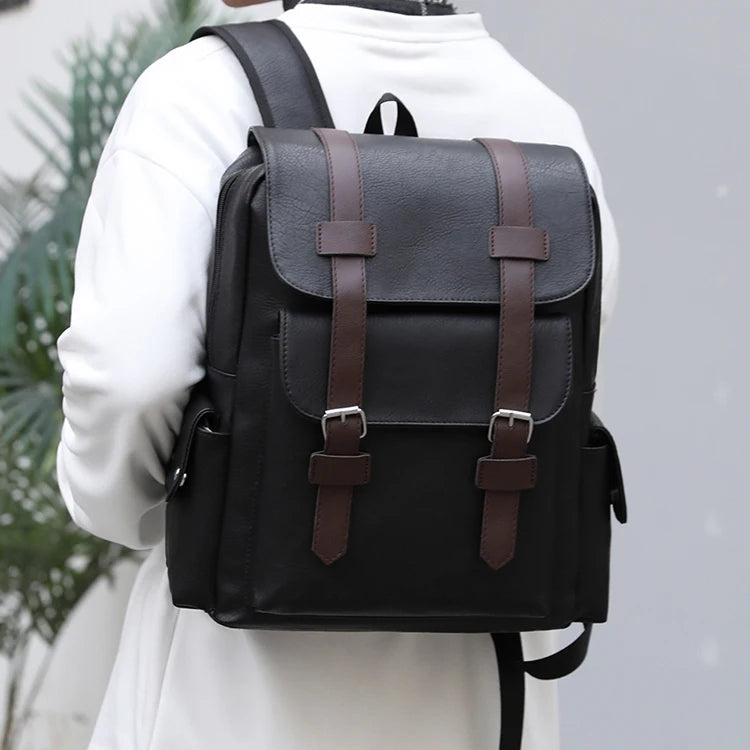 17.3-inch laptop backpack - Business briefcase, large capacity, adjustable shoulder straps, travel backpack