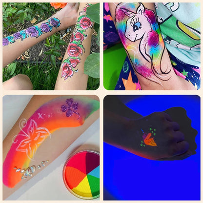 Vegan  Face Paint Professional Split Cake Pastel Eyeliner Water Activated Face And Body Paint