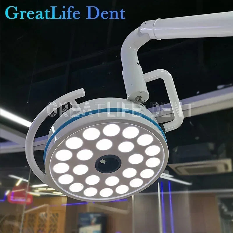 GreatLife Dental Ceiling-mounted 24Leds Lamp Oral Light For Dentistry Clinic Operation Shadowless Surgical Led Lamp With Sensor