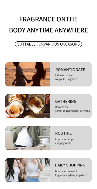 Body fragrance spray Fresh air Scent Long Fruity Non-irritating Portable Liquid Perfume Moisturizes Skin For Men And Women 90ml