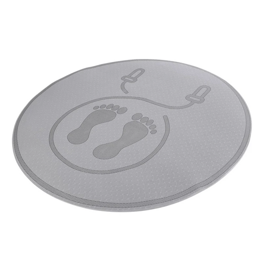 Y67A-2X Jump Rope Mat Shock Absorption And Sound Insulation Household Mute Mat Indoor Outdoor Fitness Sports Yoga Mat,Black