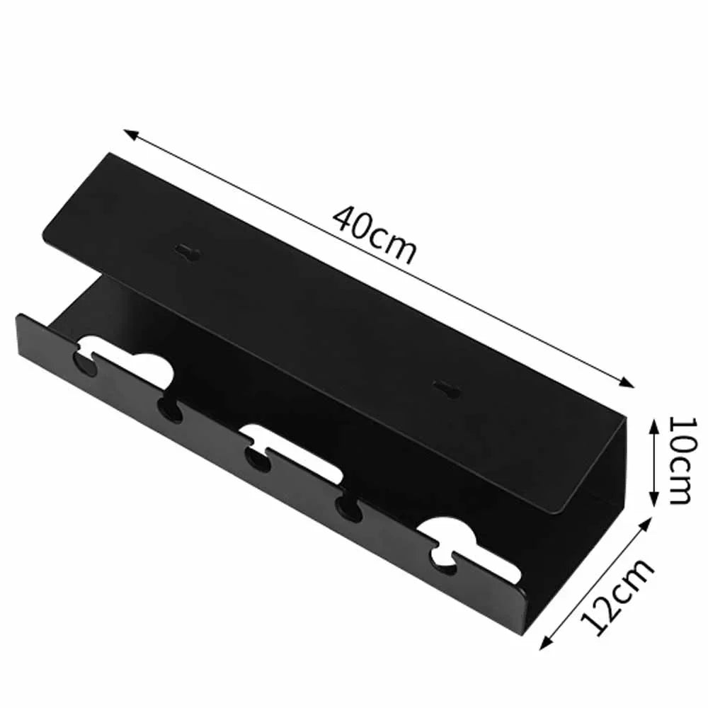 2024 Under Desk Cable Management Cable Tray Under Desk With Clamp Power Strip Cord Holder No Drilling Sturdy Spacious supplies