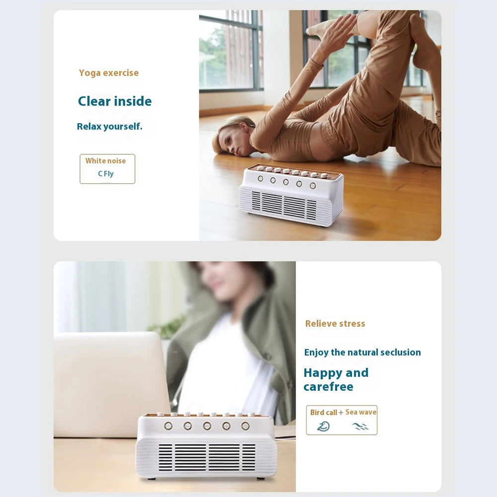 DIY White Noise Speaker with 8 Nature Sounds Nature Sounds Mixer Speaker Timer White Noise Sleep Machines for Home Creative Gift