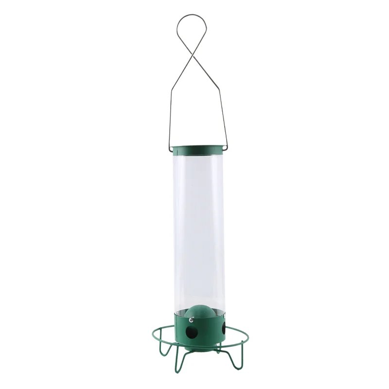 WON Droll Yankees Squirrel-Proof Wild Bird Feeder Outdoor Patio Wrought Iron Hanging Bird Feeder