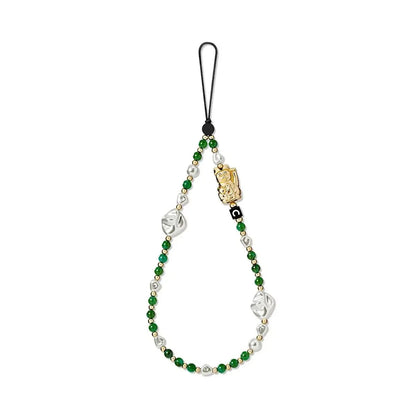 Colorful Beads Phone Straps Long Short Lanyard Phone Hanging Chain