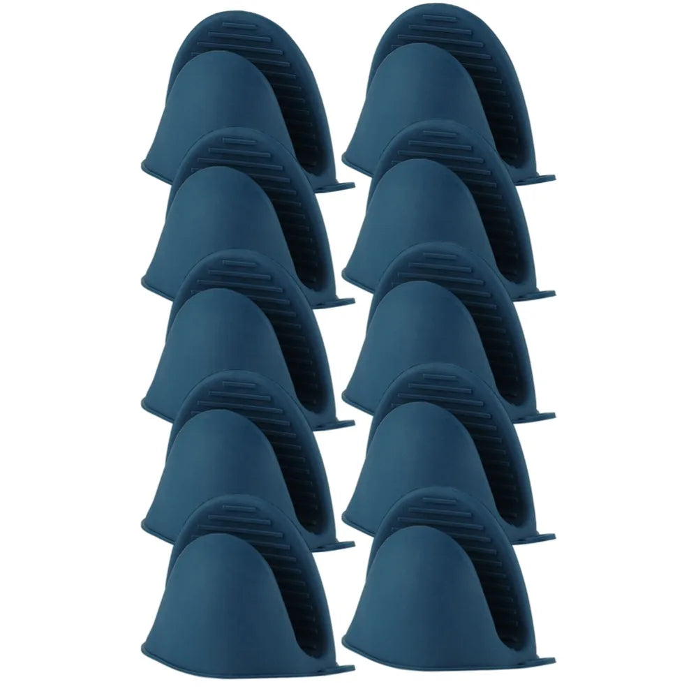 Oven Mitts Rubber Oven Mitts Silicone Potholders Mini Oven Mitts Kitchen Mittens Pinch Mitts for Kitchen Cooking Baking Gloves