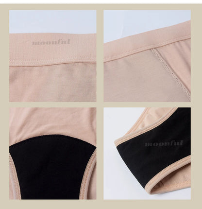 Women's Menstrual Panties Leak Proof Bikini Menstrual Strong Menstrual Cycle Absorbent Underwear Abundant Flow Menstrual Briefs