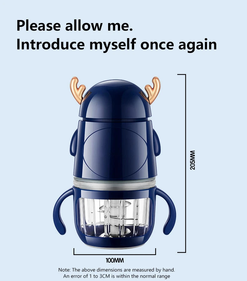 Multi functional food processor, household food processor, baby food grinder, garlic puree blender, kitchen tool