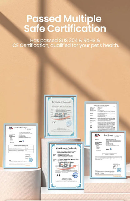 ROJECO Stainless Steel Cat Water Fountain Automatic Pet Water Dispenser Cat Drinking Fountain Auto Drinker For Dogs Accessories