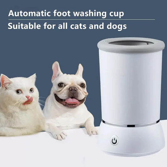 Electric Dog Paw Cleaner USB Rechargeable Claw Care Washing Cup Dog Bathing Automatic Foot Cleaning Machine for Dogs