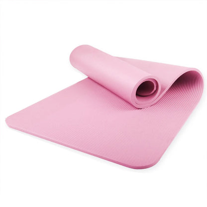 Yoga Mat Non Slip Exercise Mat Thick Solid Color Fitness Mat Yoga Workout Mat Multi-Function for Home Gym