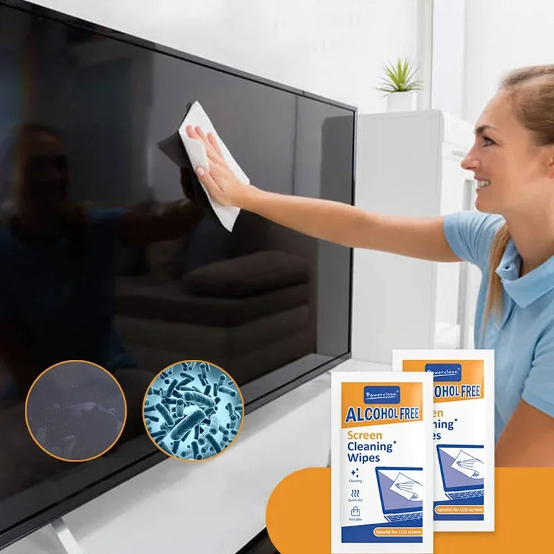 40Pack Disposable Portable Cleaning Wipes Phones Tablets Laptop TV Monitors Cars Spotless LCD Screens Universal Cleaners Wipes