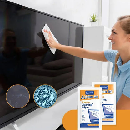 40Pack Disposable Portable Cleaning Wipes Phones Tablets Laptop TV Monitors Cars Spotless LCD Screens Universal Cleaners Wipes