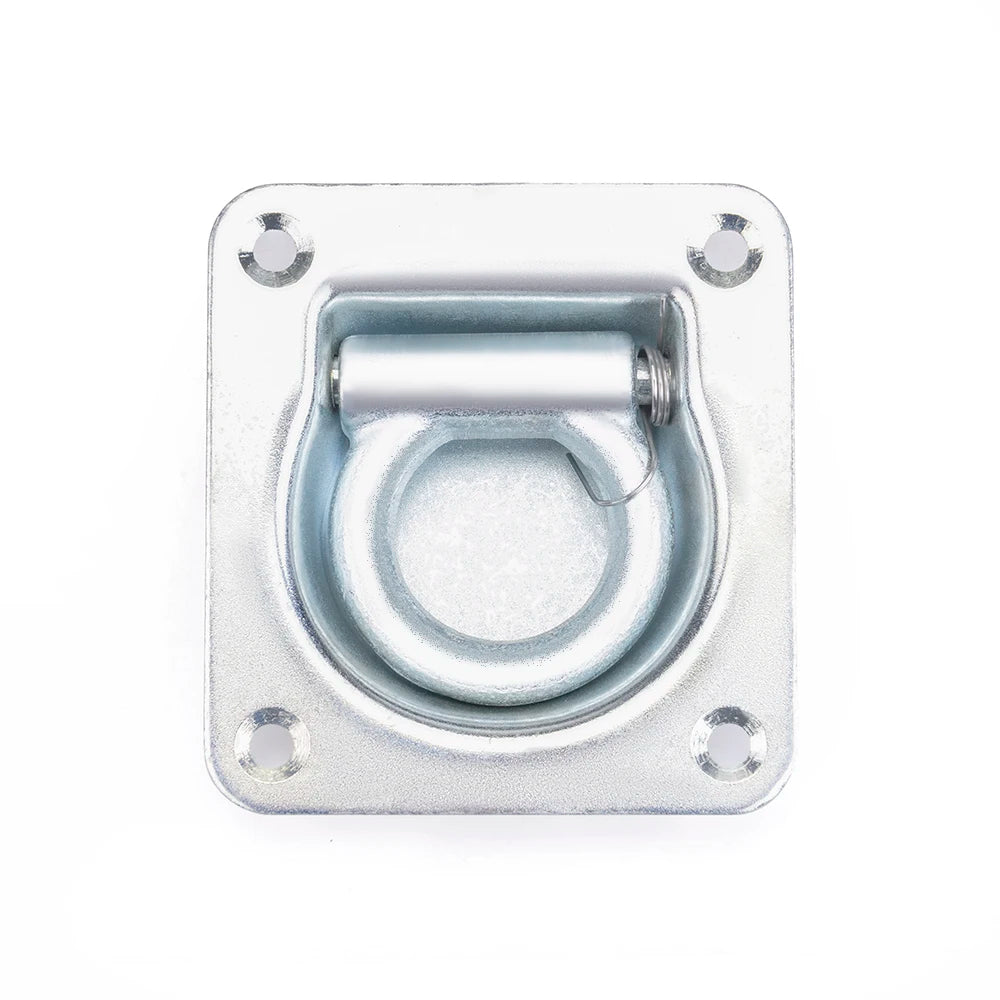 4PCS Recessed D-Ring Tie Down Anchors for Trailer, Trailer Tie Down Anchors Heavy Duty Kit for Trailer or Deliveries