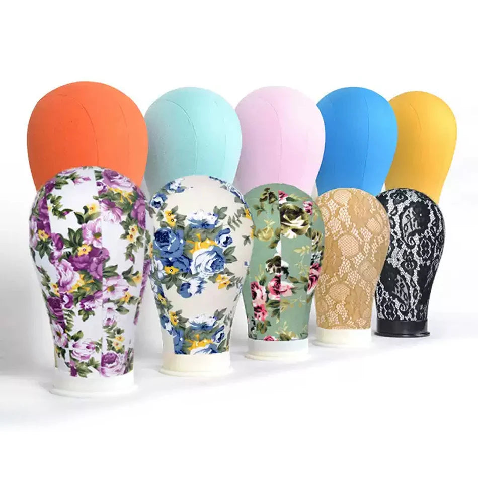 Canvas Block Head Kit Training Mannequin Wig Head Display Styling Mannequin Manikin Head Wig Stand wig head Stand