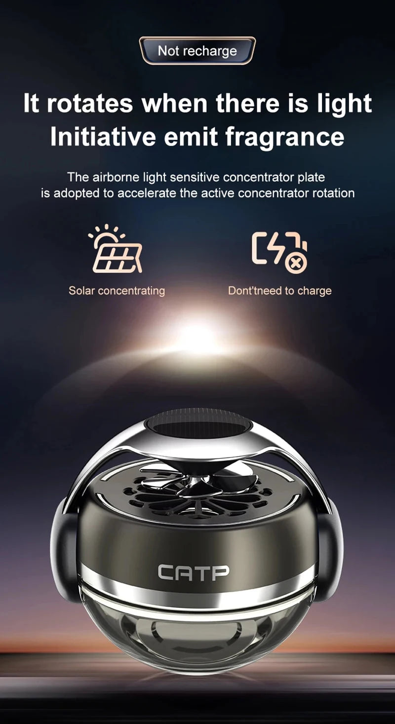 Car air freshener Solar Rotating Aroma Diffuser Home/car/bedroom/Perfumes Car perfumes decorations and accessories that men like
