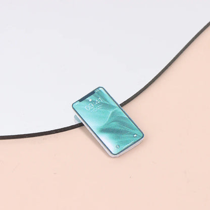 1:12 Scale Miniature Dollhouse Mobile Phone Model for Doll House Decoration