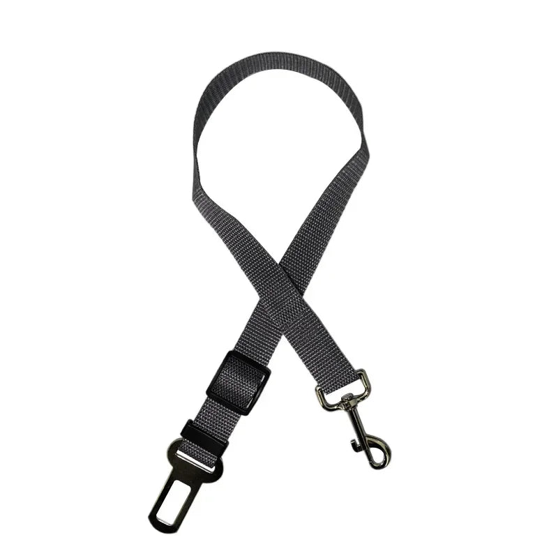 Retractable Pet Car Seat Belt - Securing the Dog During Travel - Adjustable Harness and Belt - Essential Car Travel Supplies
