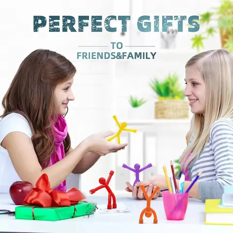 Fridge Magnets Man, Humanoid Magnetic Toys for Fridge Magnetic People Mini Humanoid Colorful Magnetic Toy for Locker Office Home