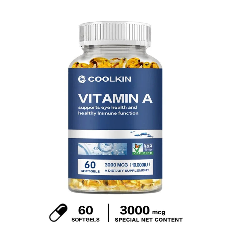 Vitamin A 10000 IU - Supports Eye and Skin Health and Boosts Immunity