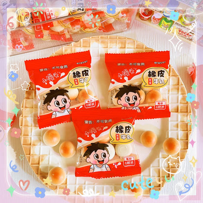 school teacher gift back to school supplies Aesthetic cute stationery Kawaii object funny erasers cookie rubber cute things