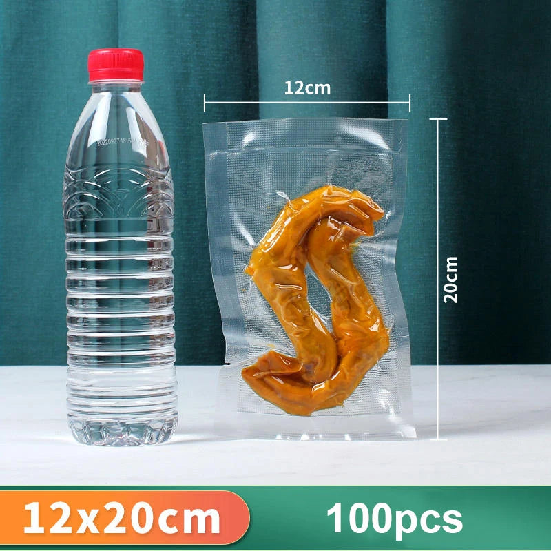 Vacuum Packaging Bags For Food 100PCS Food Storage Bags 5 Size Food Vacuum Packed Bags Keep Food Fresh Vacuum Packaging Bags