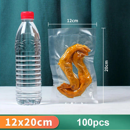 Vacuum Packaging Bags For Food 100PCS Food Storage Bags 5 Size Food Vacuum Packed Bags Keep Food Fresh Vacuum Packaging Bags