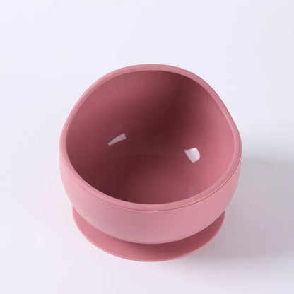 Children Silicone Suction Cup Bowl Feeding Tableware Infant Non-slip Training Learning to Eat Bowl Baby Complementary Bowl
