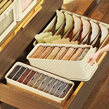 Sports Bra Underwear Organizer Storage Box Panties Socks Storage Boxes Wardrobe Clothes Organizer Cabinet Drawers Separator Box