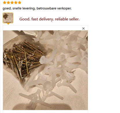 50/100Pcs Expansion Drywall Anchor Kit With Screws Self Drilling Wall Home Pierced Special For Nylon Plastic Gypsum Board 앙카