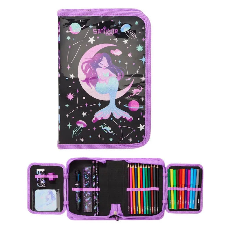 Genuine Australian Smiggle Mermaid Reflection In Water Backpack Children'S Stationery Student Pencil Case Backpack Student Gift