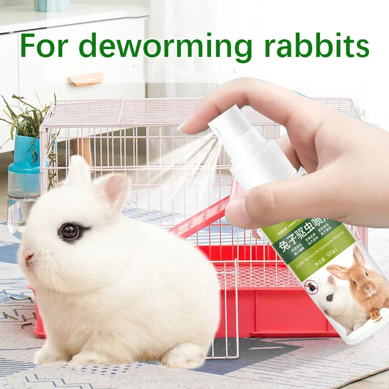 New Rabbit Supplies Complete Set Cleaning Deodorizing Pet Rabbits External Anthelmintic Spray Inhibiting Harmful Substances